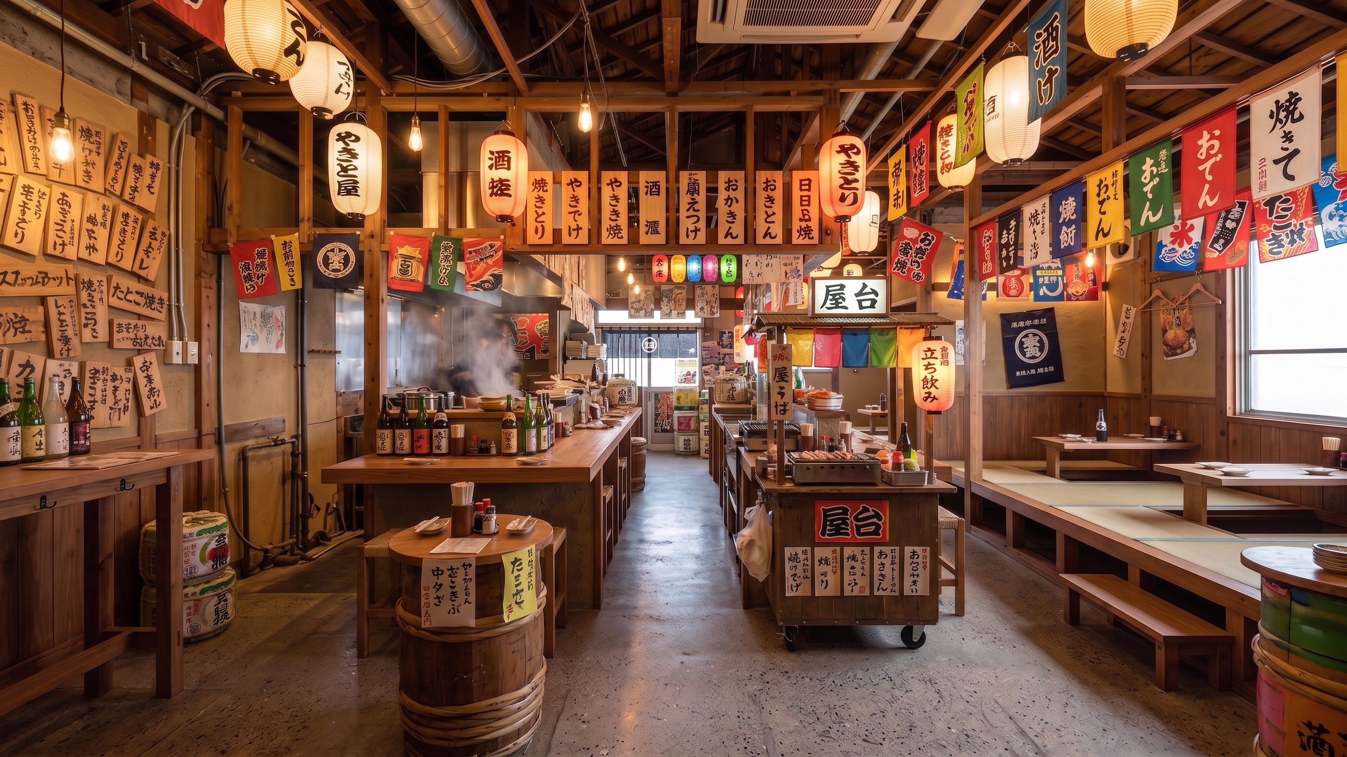 屋台・立ち飲みの居酒屋作例